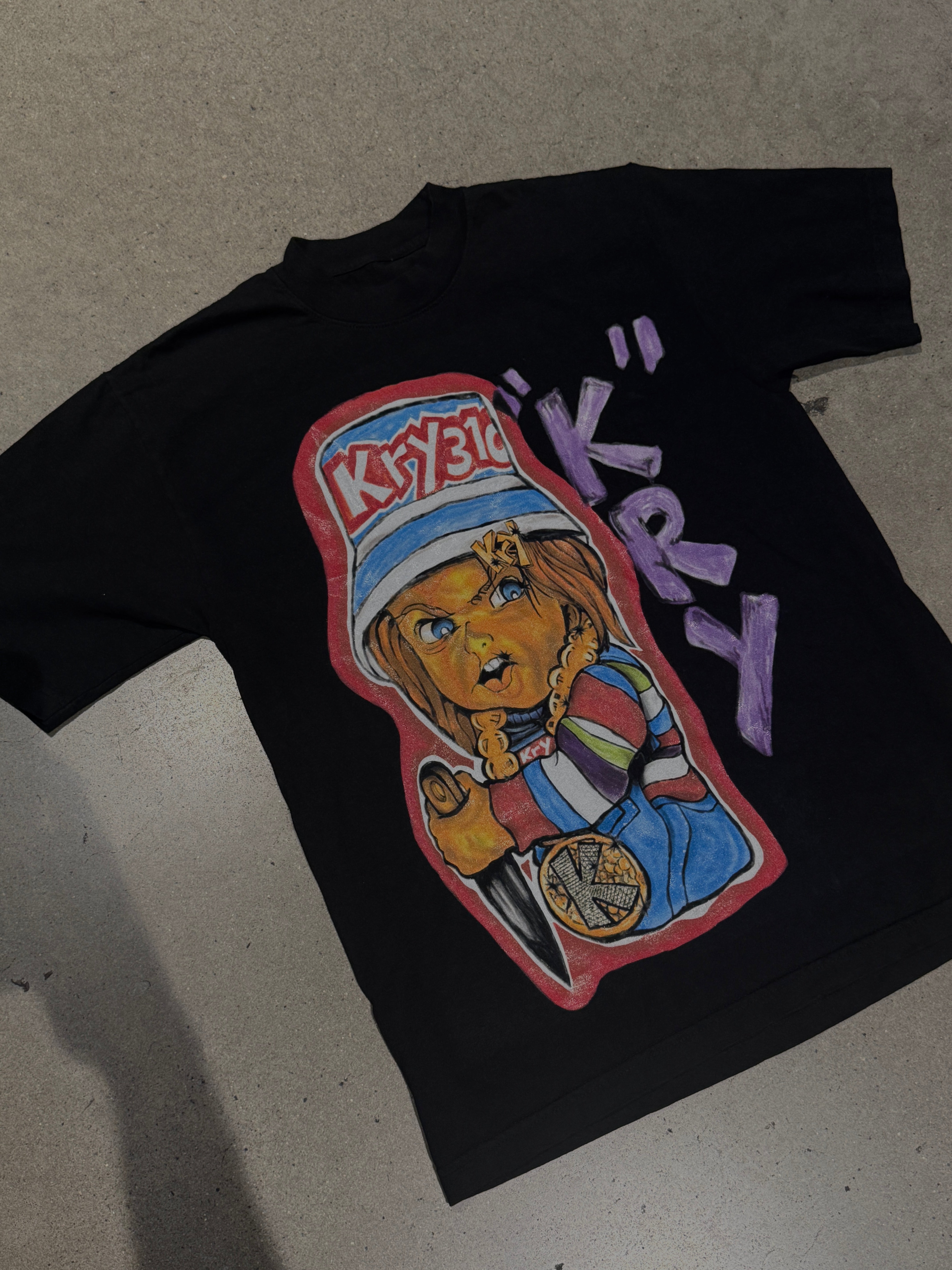 Black KRY CHUCKY TEE